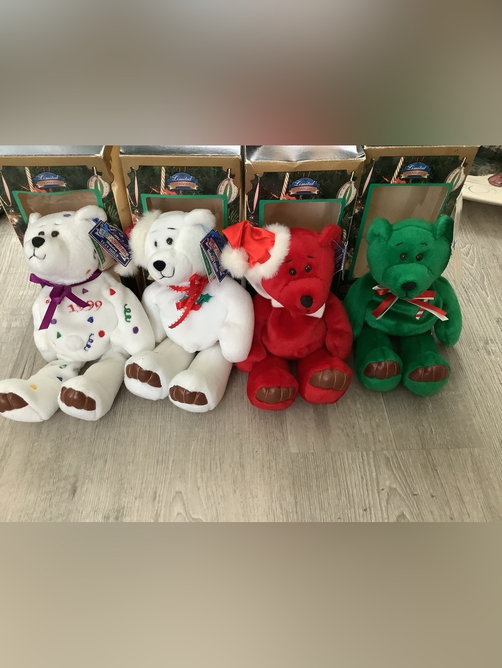 Limited Treasures - Holiday Edition Celebration Bears bundle of 4